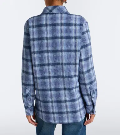 God’s True Cashmere Blue Uniform plaid cashmere shirt | Thumbnail 2