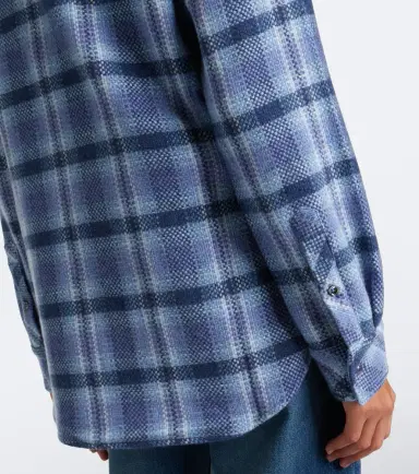 God’s True Cashmere Blue Uniform plaid cashmere shirt | Thumbnail 5