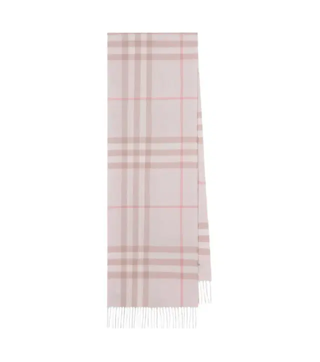 Check cashmere scarf
