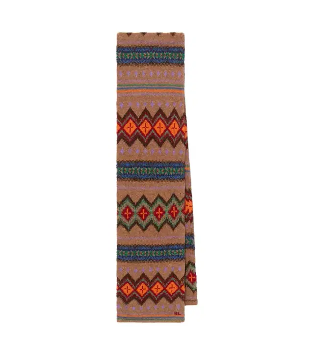 Polo Ralph Lauren Wool, cotton, and linen-blend scarf
