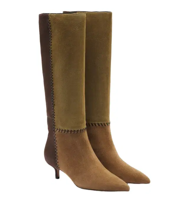 Veronica Beard Lisa suede knee-high boots