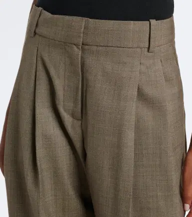 Ganni Wool-blend wide-leg pants | Thumbnail 3
