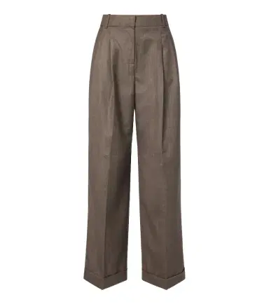 Ganni Wool-blend wide-leg pants | Thumbnail 1