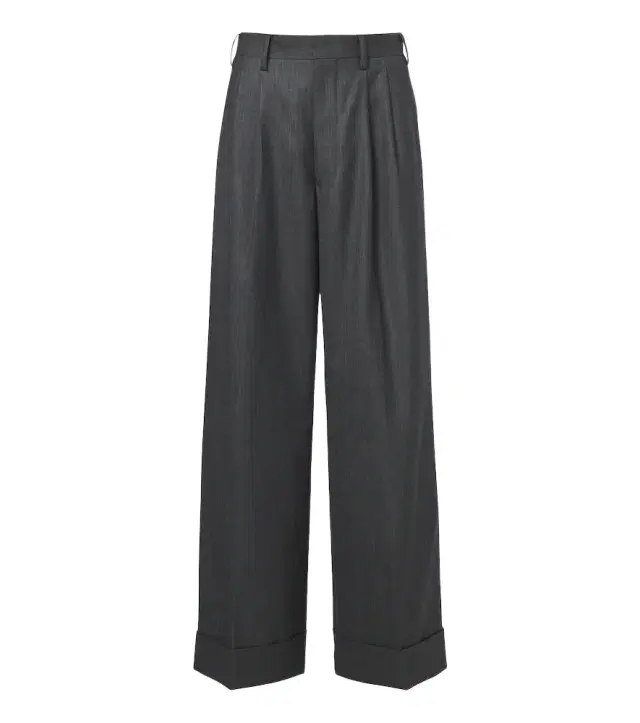Pleated wool wide-leg pants
