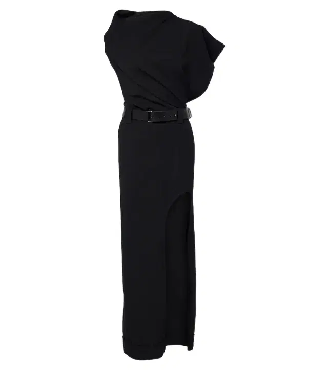 Junya Watanabe Asymmetric wool maxi dress