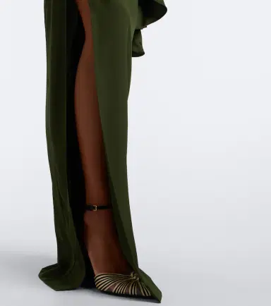 Taller Marmo Brooks draped scarf-detail gown | Thumbnail 2