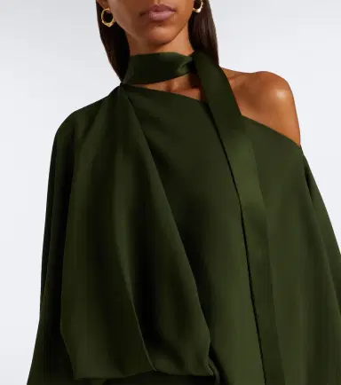 Taller Marmo Brooks draped scarf-detail gown | Thumbnail 6