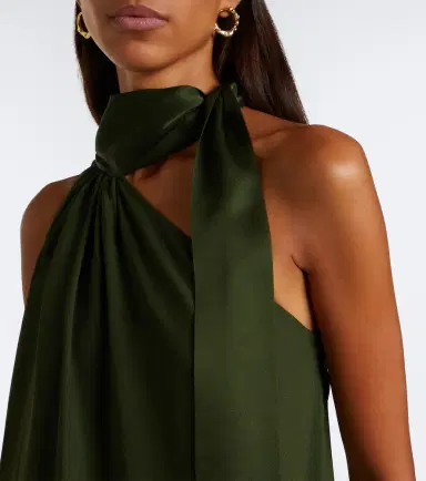 Taller Marmo Astor scarf-detail one-shoulder gown | Thumbnail 6