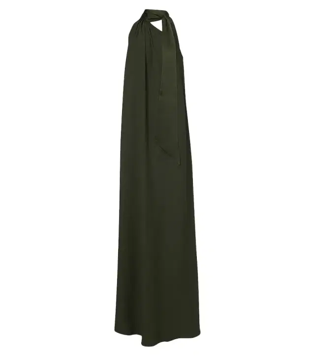 Taller Marmo Astor scarf-detail one-shoulder gown