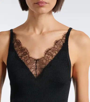 Nili Lotan Aronia ribbed-knit silk tank top | Thumbnail 3