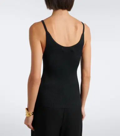 Nili Lotan Aronia ribbed-knit silk tank top | Thumbnail 6