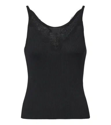 Nili Lotan Aronia ribbed-knit silk tank top | Thumbnail 1
