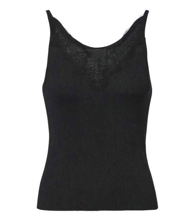 Nili Lotan Aronia ribbed-knit silk tank top