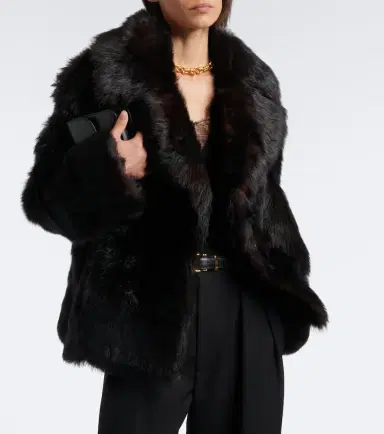 Nili Lotan Cleophee double-breasted shearling jacket | Thumbnail 3