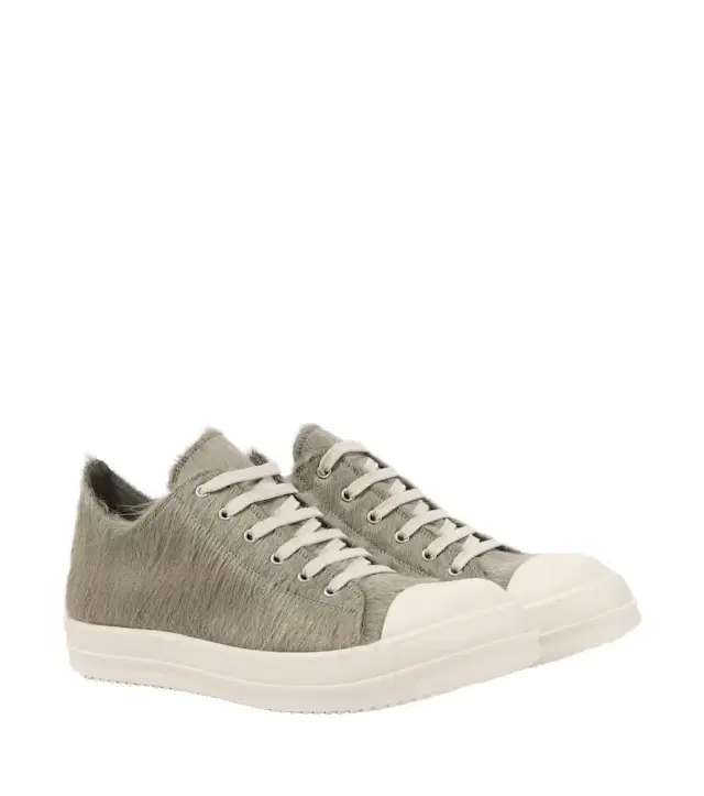 Rick Owens Low Sneaks calf hair sneakers