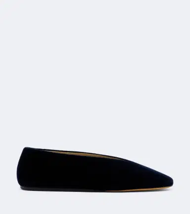 Le Monde Béryl Le Monde Béryl Olympia velvet ballet flats | Thumbnail 4