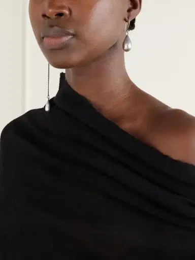 Ann Demeulemeester Judith Chain-embellished Silver Drop Earrings | Thumbnail 2 Ann Demeulemeester Judith Chain-embellished Silver Drop Earrings | Thumbnail 2