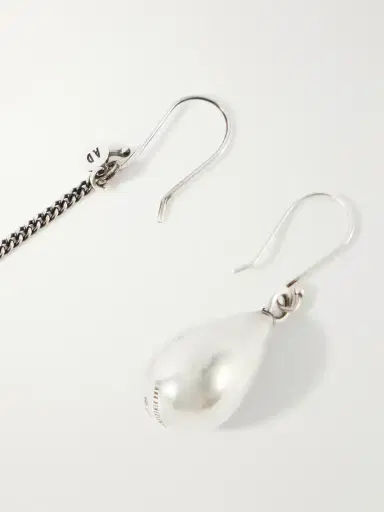 Ann Demeulemeester Judith Chain-embellished Silver Drop Earrings | Thumbnail 3 Ann Demeulemeester Judith Chain-embellished Silver Drop Earrings | Thumbnail 3