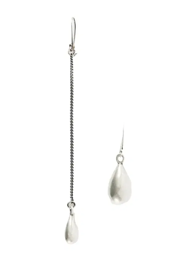 Ann Demeulemeester Judith Chain-embellished Silver Drop Earrings