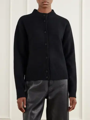 RÓHE Calf Hair-trimmed Wool-blend Cardigan | Thumbnail 3