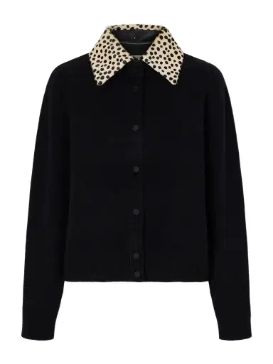 RÓHE Calf Hair-trimmed Wool-blend Cardigan | Thumbnail 1