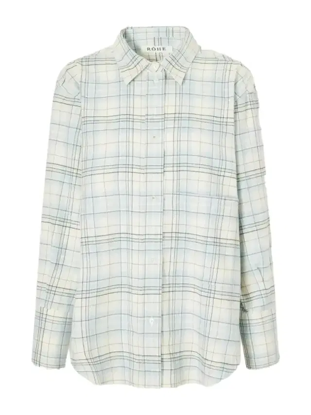 RÓHE Checked Cotton-flannel Shirt