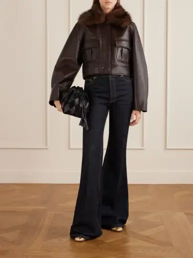 Zimmermann Cloud 91 Medium Suede And Leather Clutch | Thumbnail 3