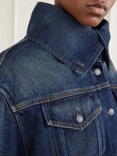 Acne Studios Gathered Denim Jacket | Thumbnail 5 Acne Studios Gathered Denim Jacket | Thumbnail 5