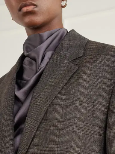 Acne Studios Layered Checked Wool-blend Blazer | Thumbnail 5 Acne Studios Layered Checked Wool-blend Blazer | Thumbnail 5