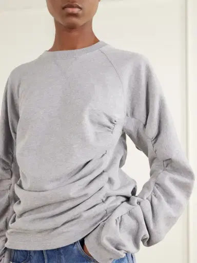 JW Anderson Ruched Sleeve Cotton-jersey Sweatshirt | Thumbnail 5