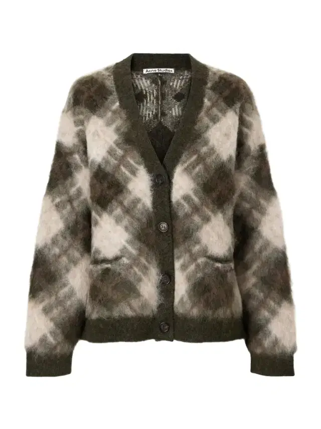 Katch Intarsia Mohair Wool-blend Cardigan