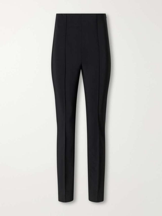 RÓHE Pintucked Grain De Poudre Slim-fit Pants