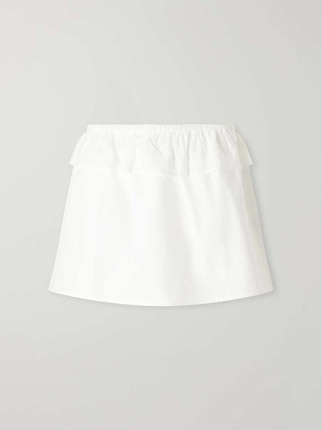 Flounce Layer Organic Cotton-poplin Mini Skirt Flounce Layer Organic Cotton-poplin Mini Skirt