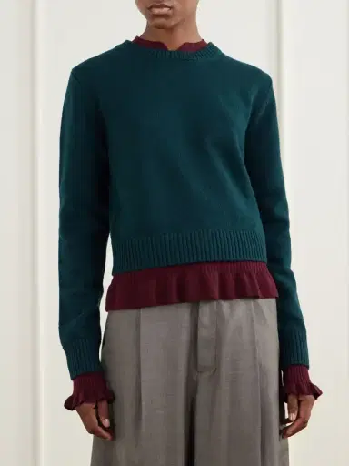 Acne Studios Layered Wool Sweater | Thumbnail 3