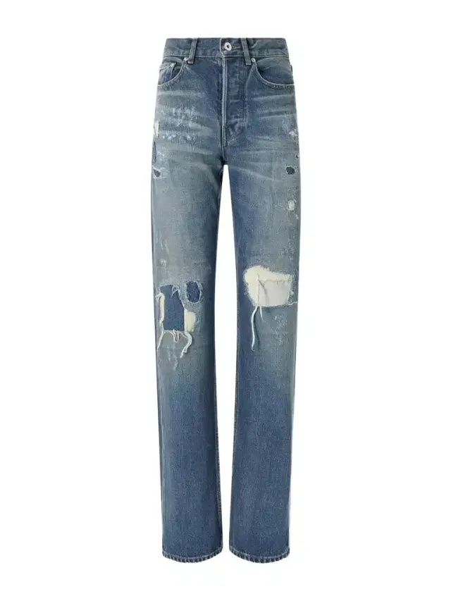 JW Anderson Distressed Mid-rise Straight-leg Jeans