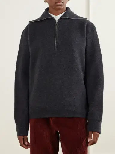 RÓHE Wool-blend Half-zip Sweater | Thumbnail 3
