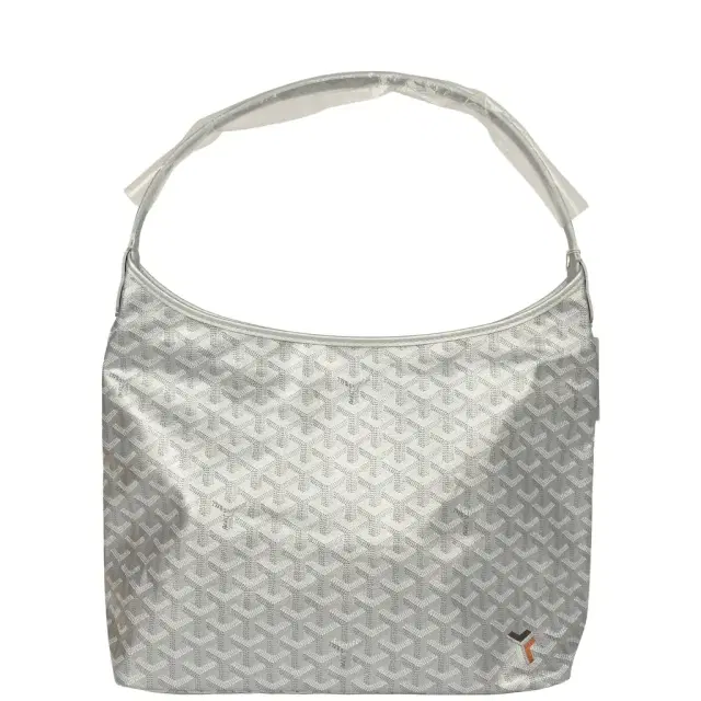 goyard Goyard Goyardine Silver Metallic Boheme Hobo Palladium Hardware