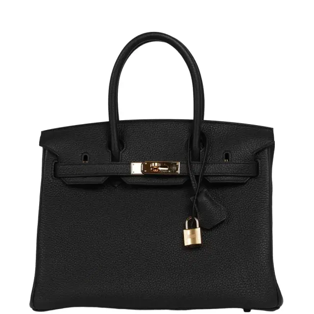 Pre-owned Hermes Birkin 30 Black Togo Gold Hardware Pre-owned Hermes Birkin 30 Black Togo Gold Hardware