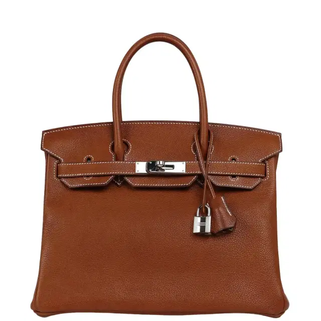 Pre-owned Hermes Birkin 30 Fauve Barenia Faubourg Palladium Hardware Pre-owned Hermes Birkin 30 Fauve Barenia Faubourg Palladium Hardware
