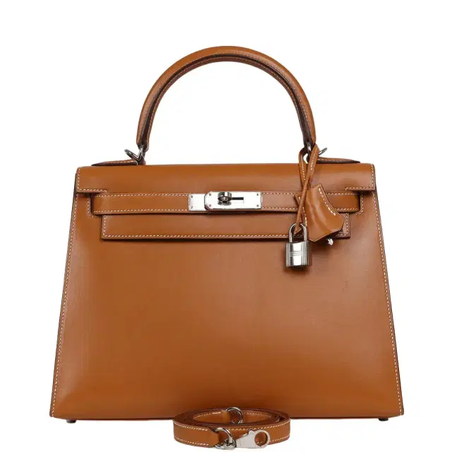 Pre-owned Hermes Kelly Sellier 28 Naturel Sable Butler Palladium Hardware Pre-owned Hermes Kelly Sellier 28 Naturel Sable Butler Palladium Hardware