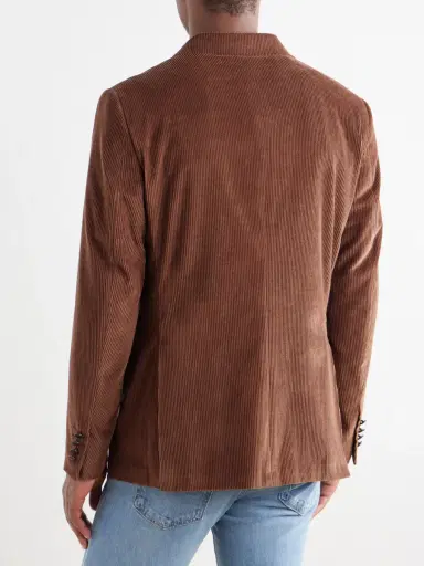 Canali Capri Double-Breasted Cotton-Corduroy Blazer - Men | Thumbnail 4