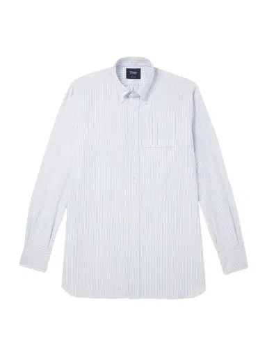 Drake's Button-Down Collar Striped Cotton Oxford Shirt - Men | Thumbnail 1