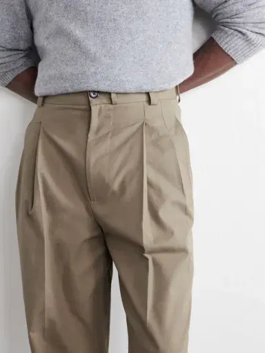 Margaret Howell Straight-Leg Pleated Cotton-Drill Trousers - Men | Thumbnail 5