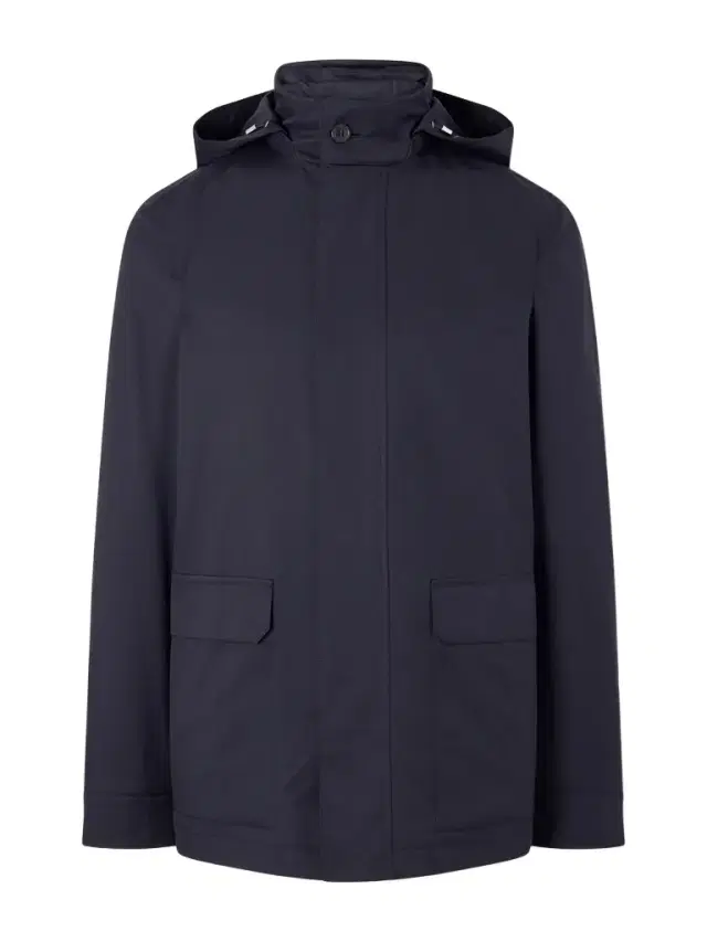 Zegna Twill Hooded Coat - Men