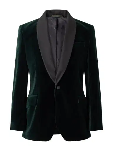 Favourbrook Satin-Trimmed Cotton-Velvet Tuxedo Jacket - Men | Thumbnail 1