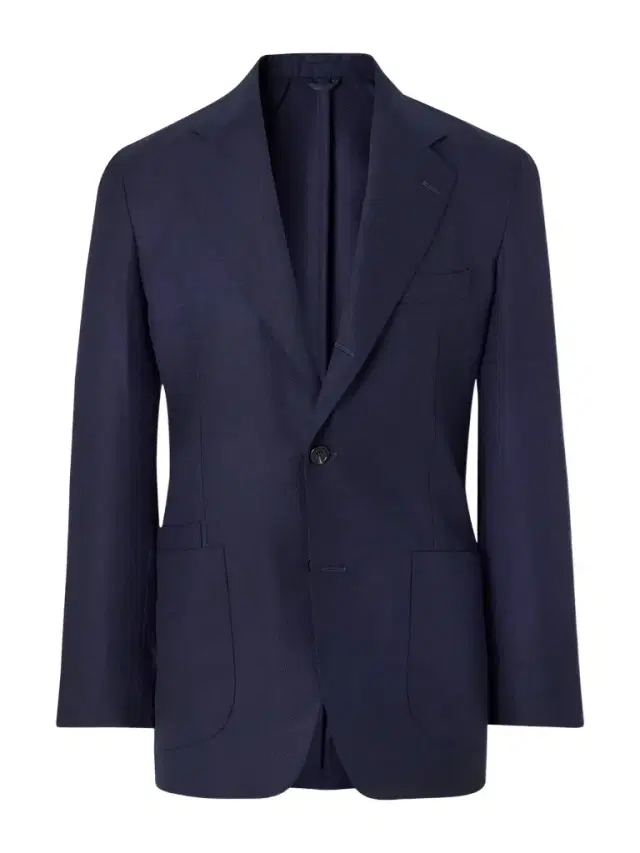 Drake's Virgin Wool Canvas Blazer - Men