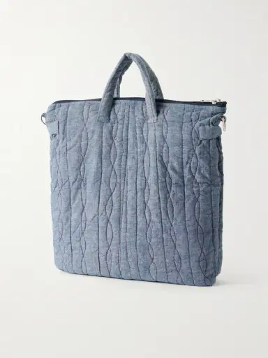 Kardo Embroidered Cotton-Chambray Tote Bag - Men | Thumbnail 4