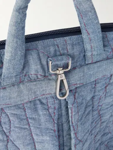 Kardo Embroidered Cotton-Chambray Tote Bag - Men | Thumbnail 5