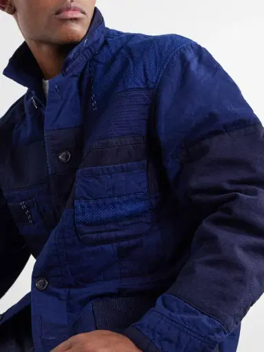 Blue Blue Japan Nenrin Patchwork Cotton Jacket - Men | Thumbnail 5 Blue Blue Japan Nenrin Patchwork Cotton Jacket - Men | Thumbnail 5
