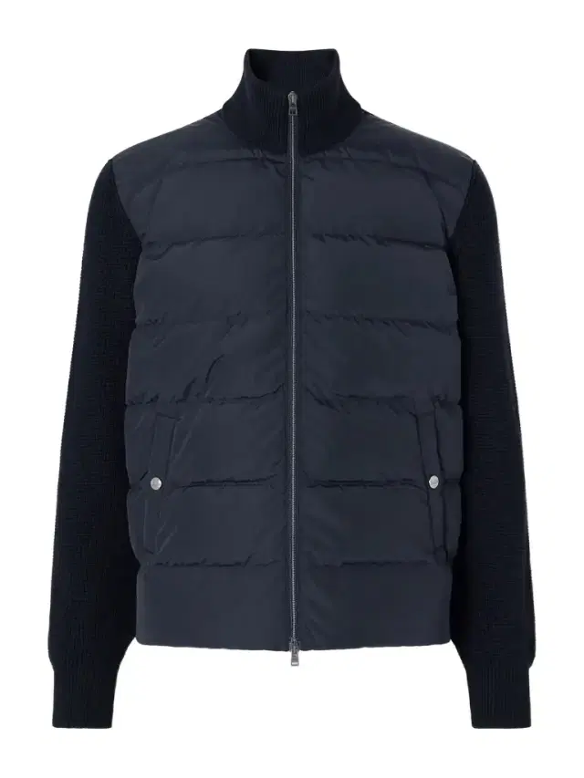 HERNO Waffle-Knit Wool-Trimmed Quilted Shell Down Jacket - Men